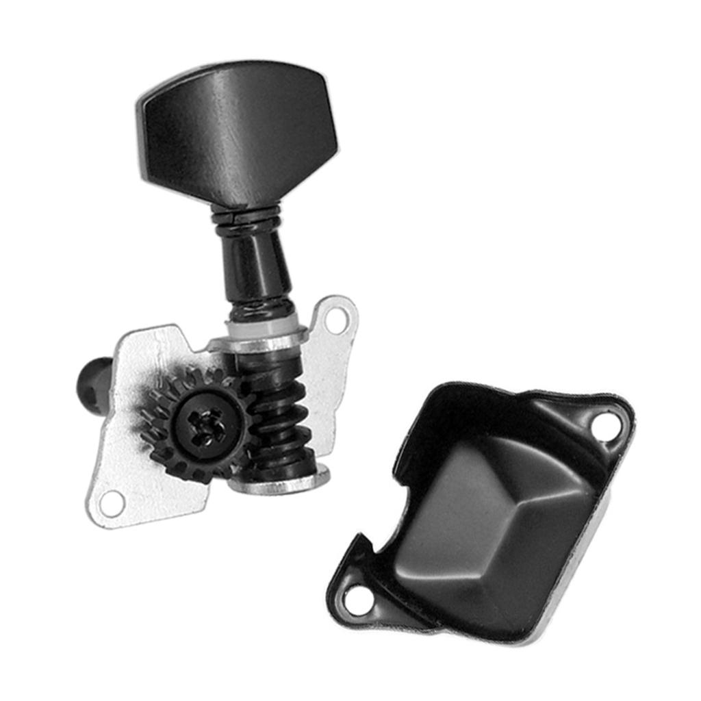 6 колков для гитарных струн, полузакрытые колки, тюнеры для электрогитары и акустической гитары.