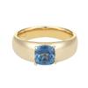 Invisible collage CONTINUE RING_GOLD LONDON BLUE TOPAZ
