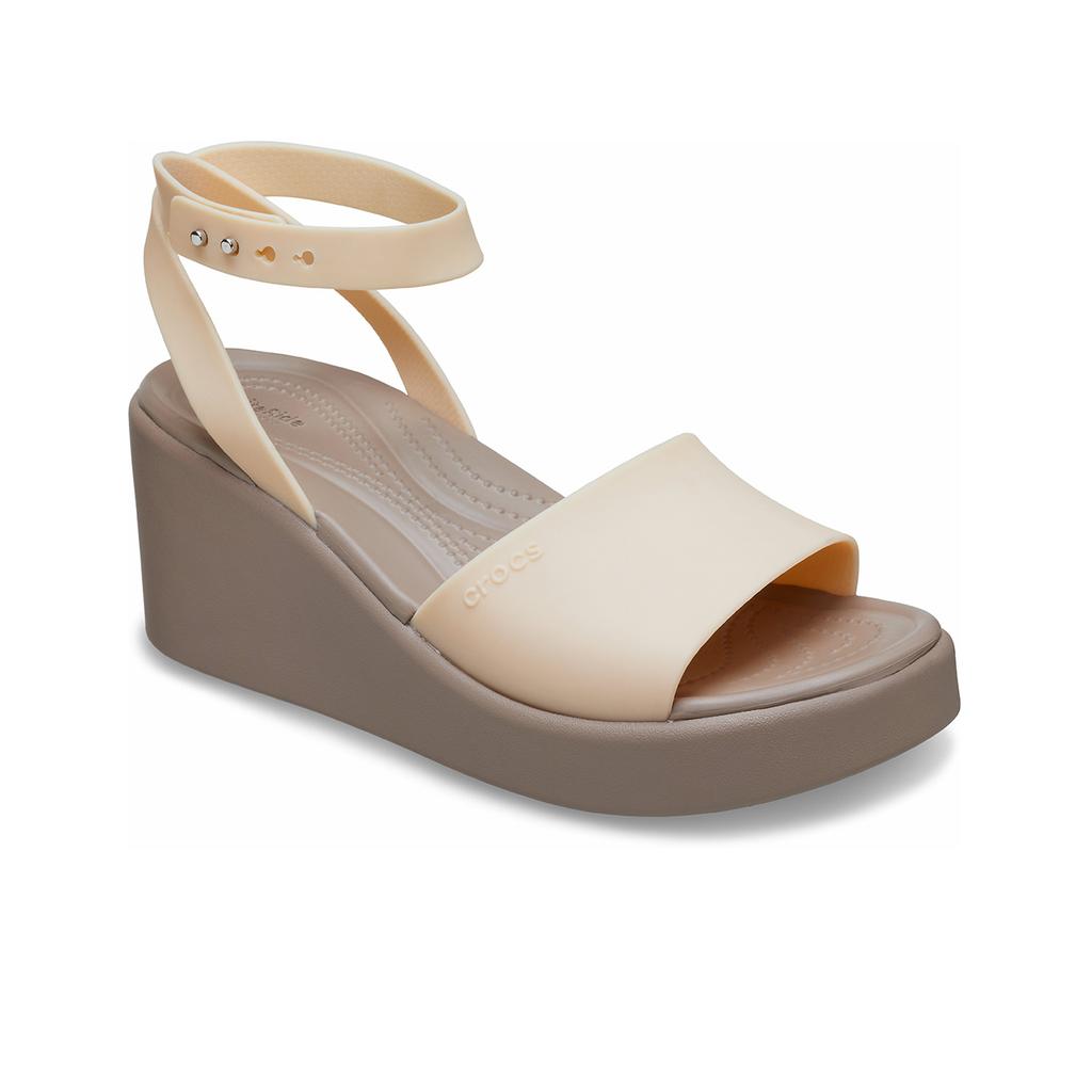 Crocs Brooklyn Wedge Slide Sandals Women Sandals Warm-Khaki 209406-2DS