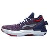 Li Ning Yu Shuai 13 Shock Absorption Non-Slip Wear-Resistant Low-Top Basketball Shoes Men Sneakers Navy-Blue ABAP095-3