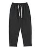 UNDEROFF Loose Fit Elastic Cotton Fleece-Lined Pants Black