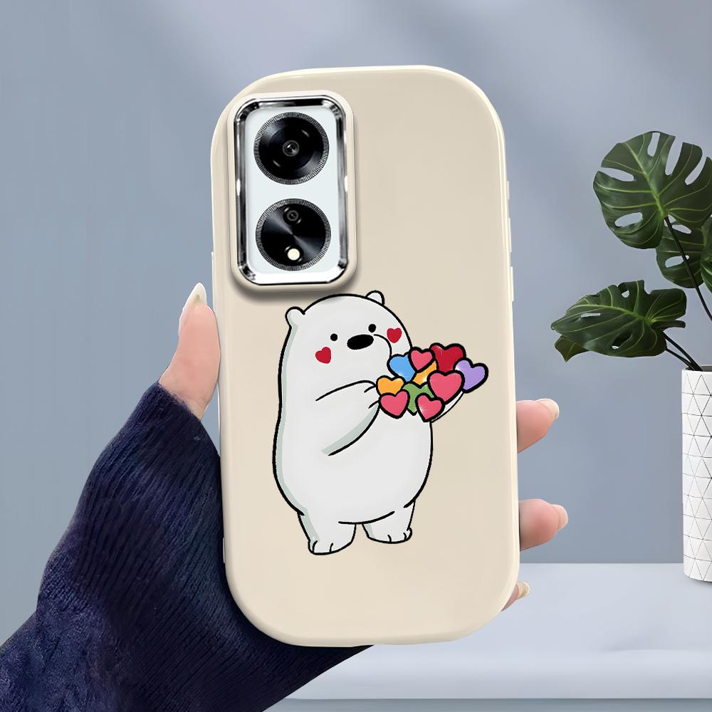 Сплошной цвет с серебряными краями линз, мягкий жидкий силиконовый противоударный чехол для телефона для iPhone Samsung Huawei Honor Xiaomi Redmi OPPO Realme Vivo Infinix Tecno