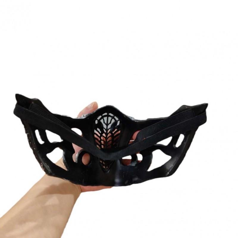 Mortal Kombat 11 Scorpion Mask Resin Costume Headpiece Hollow Design Halloween Cosplay Party