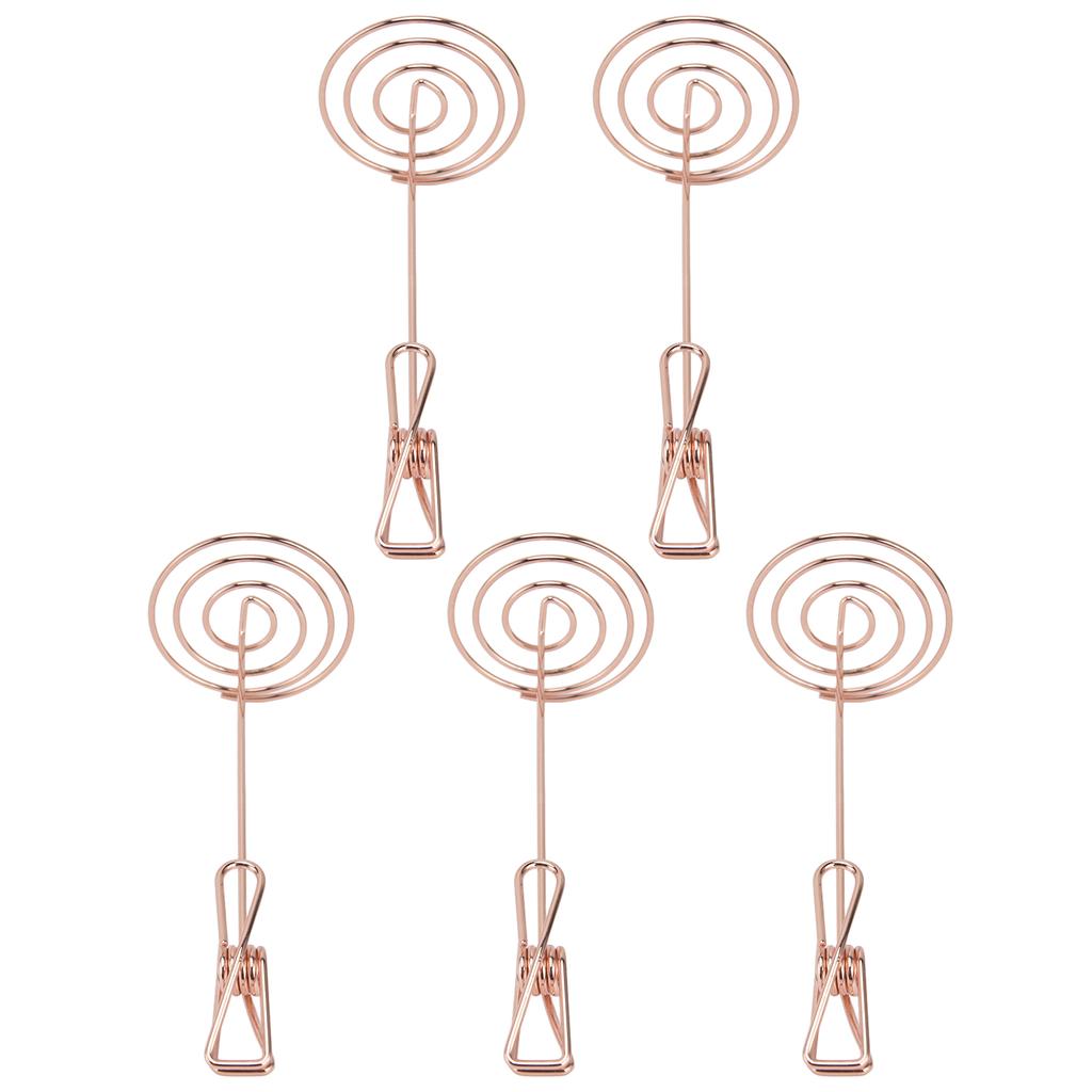 5 шт. держатель для карточек золото уникальный дизайн металл анти окисление многоцелевой стол нумб