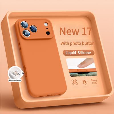 Официальный чехол из жидкого силикона для iPhone 17 Air 16 15 14 13 12 11 Pro Max Plus 16E Защита камеры Ударопрочный Матовый Мягкий чехол