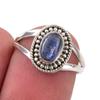 Натуральный камень кианит Ручная работа Серебро 925 пробы Кольцо Размер 6 K7T08