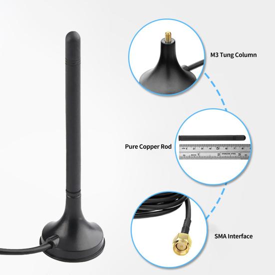 Полезный широкий диапазон приема сигнала на 360 градусов, всасывающая GSM/3G/4G/WIFI цифровая коробка, комнатная антенна, аксессуары для ТВ