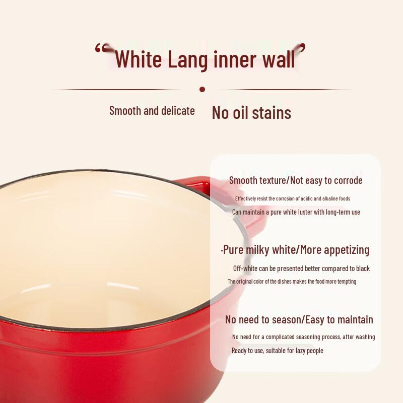 Pyrex Chef Series Glazed Enamel Iron Pot