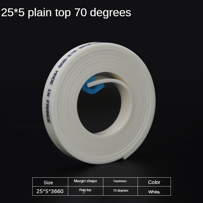 25 мм*5 мм плоский резиновый ракель для шелкографии 60A 65A 75A 80A DIY шелкография чернила для трафаретной печати инструменты для скретч-бордов резиновое лезвие ракеля