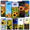 Красивый летний чехол для телефона с изображением подсолнуха для Xiaomi Poco X6 X5 Pro X4 X3 NFC F5 Pro F4 F3 GT M5 M4 Pro 5G M3 C51 C50