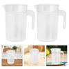 2 шт. Пластиковые мерные стаканы 2000 мл Кувшин Контейнер для жидкости Прозрачный Для выпечки Кухонный Мука Вода Чайник С крышкой Кухонные аксессуары