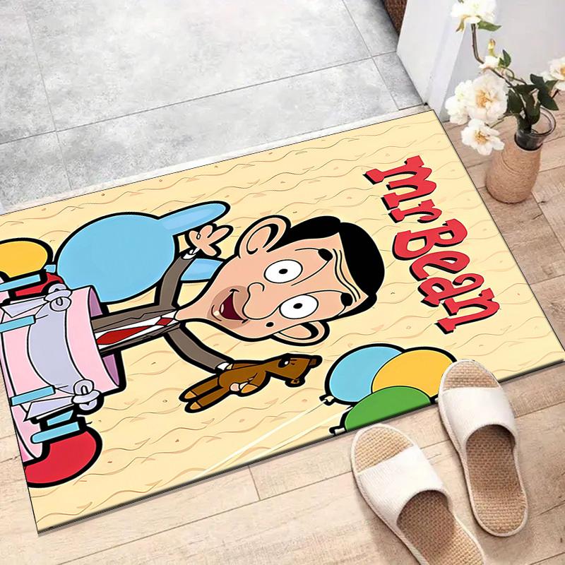 1pc Mr Bean2 Design Printed Area Rug Carpet for Bedroom Living Room Home Decor Rugs Mat Non Slip Mat Rug for Bedside