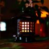 Led Fireplace Lantern Cast Iron Lantern 3D Lamp With Moving Fire Flame