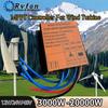 3000W 5000W 8000W MPPT Wind Turbine  Controller Wind Power Generating Controller With Overcharging Protection IP67 Waterproof