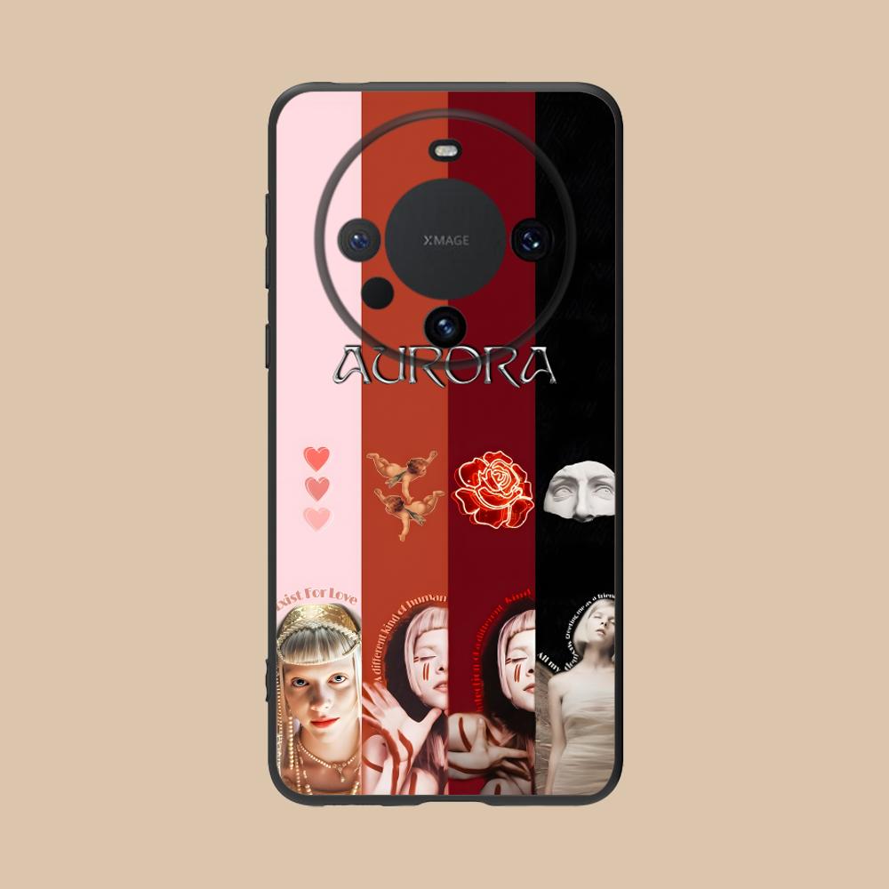 Aurora Aksnes Matte TPU Mobile Phone Case for Huawei Mate 60 50 40 30 20 10 Pro Plus Lite E 5G Colorful Printing Cover