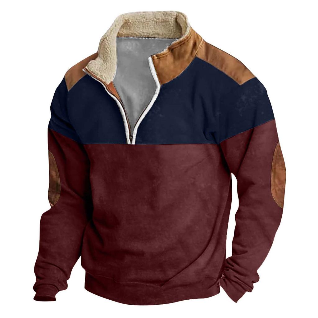 Men's  Hoodie  Loose  Long Sleeves  Round Neck