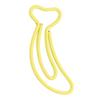 100pcs Paper Clips Portable Mini Cute Banana Shape Rustproof Electroplated Metal Paperclips Office B