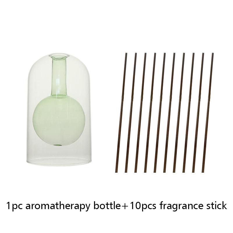 Стеклянная бутылка диффузора для ароматерапии Красочная двухслойная бутылка для ароматерапии