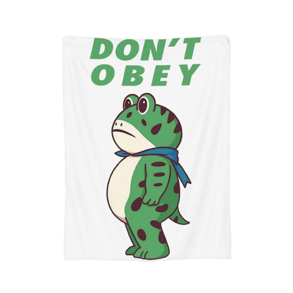 Portland Frog Protest Resist Frog Blanket Fleece Decoration  Breathable Super Soft Throw Blankets for Home Bedding Throws