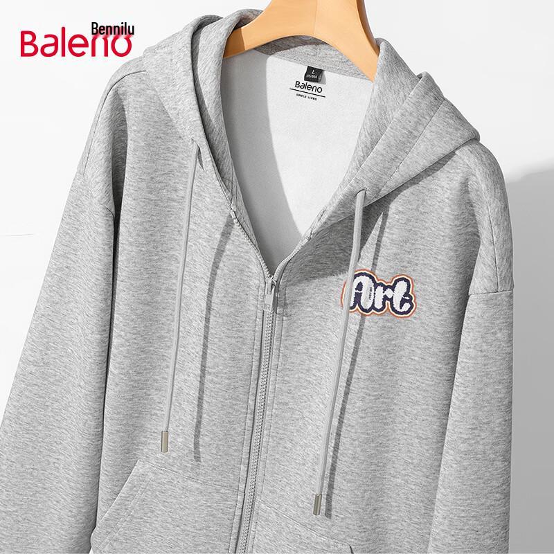 Baleno Men's Relaxed Fit Hooded Zip Sweatshirt Jacket