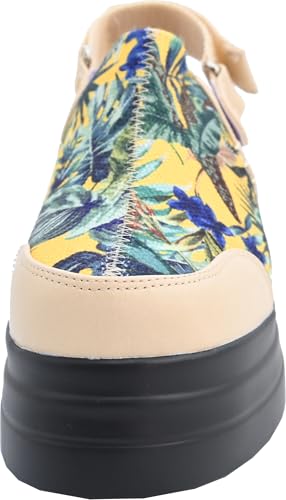 Женские сандалии Yosuke, желтые, комбинированные, размеры 22,0 см-22,5 см, 4460072