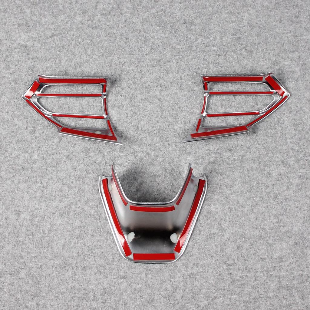 RUIQ Toyota Sienta (10 Series) Interior Steering Garnish, Handle Frame, Piano Black, Designed Exclusively for the Toyota Sienta (Satin Silver)