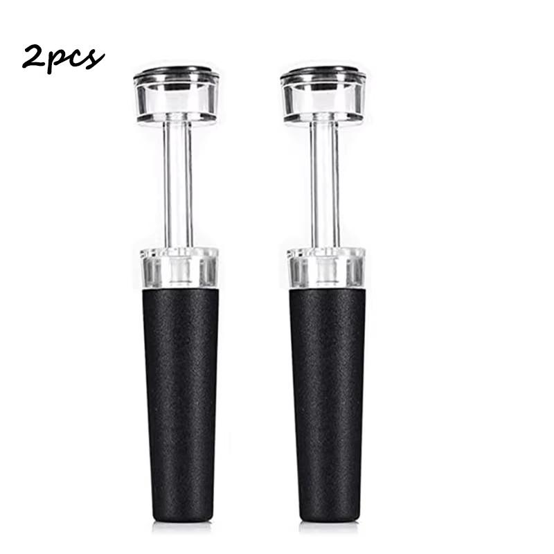Vacuum Wine Stopper Reusable Stoppers with Built-in Vacuum Pump Leakproof Wine Bottle Sealer Silicone Caps,Wine Saver 5