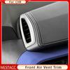 ABS Chrome Car Air Conditioning A/C Vent Outlet Cover Trim Decoration Sticker for Toyota C-HR CHR 2016 - 2022 RHD