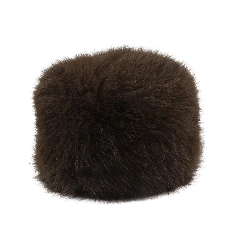 Fluffy Fur Bucket Hat Plush Mongolian Hat Women's Winter Windproof Thicken Cold Snowy Ear Warmer Cap