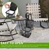 Foldable Garbage Bag Auxiliary Rack with Lid Trash Can Holder Retractable Rubbish Bin Stand  Home