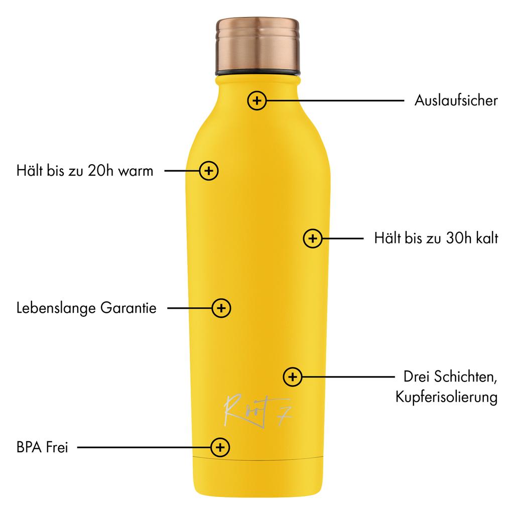 Root7 Onebottle Powder Coated Yellow Root7 Powder Coated Yellow 500
