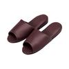 Omikenshi Antibacterial Front Dark 10835400 Leather-Like Slippers, 10-Pair Set, Opening, Wine,