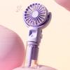Ручной вентилятор Охлаждающий вентилятор с водяным распылением и 4 скоростями Малошумный вентилятор с перезаряжаемой батареей и ремешком