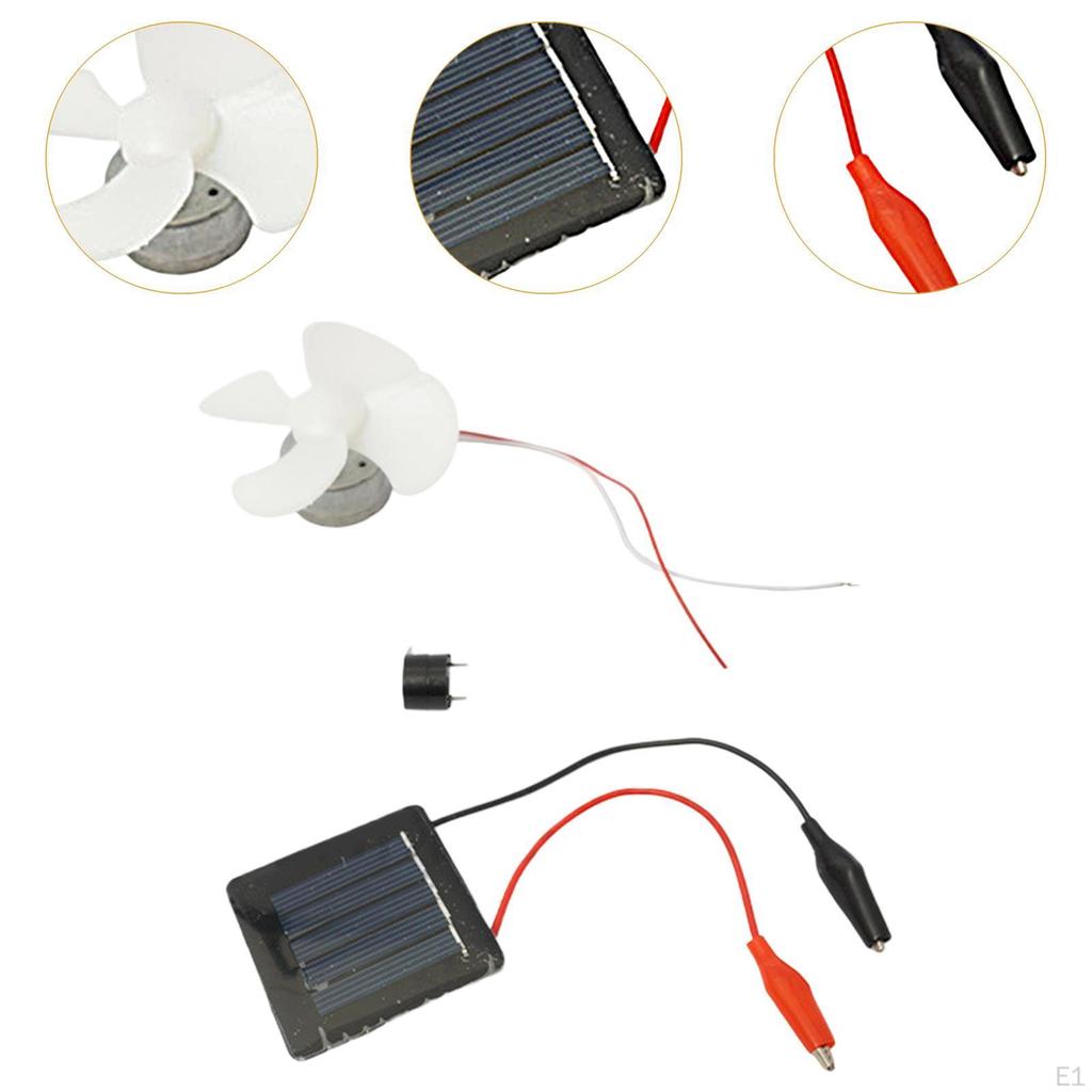 Сделай сам Вентилятор Двигатель постоянного тока Эксперимент с солнечной энергией Детские поделки Самостоятельная сборка Научный набор