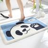 Cartoon Animal Imitation Cashmere Floor Mat Water Absorption Dirt Resistance and Easy To Take Care of The Bathroom Door Carpet Soft Anti Slip Mat