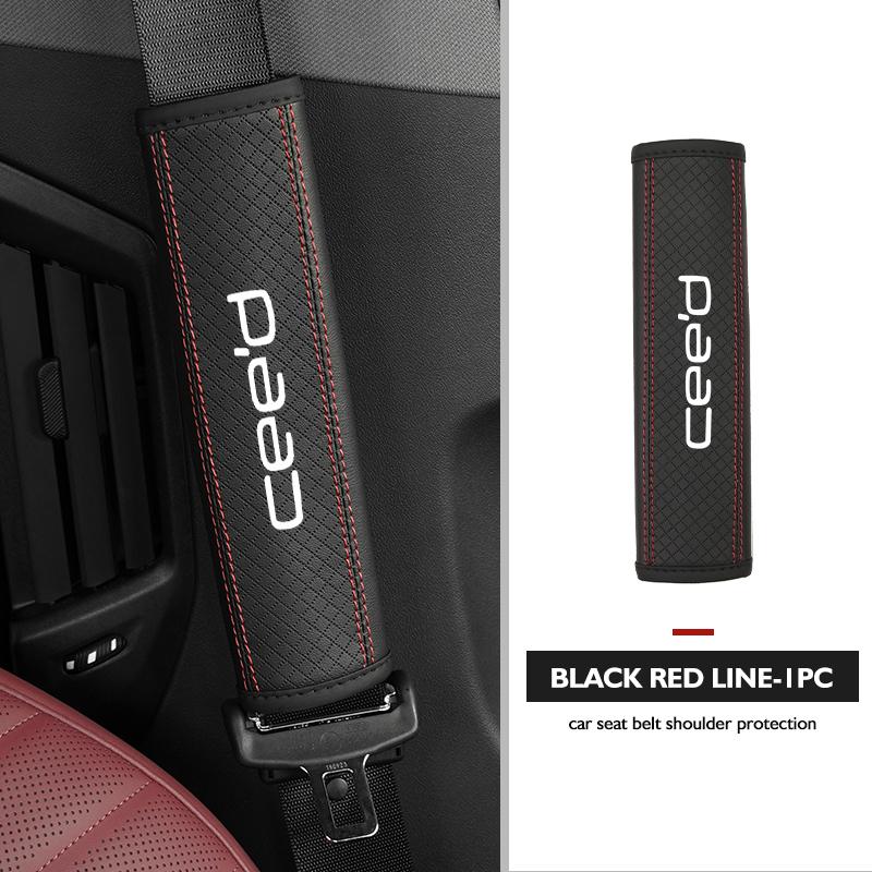 Car Safety Belt Cover Shoulder Protective Pad Anti-slip Pads For KIA Ceed 2021 2020 2019 2018 2017 2016 2015 dmjp20 kyzm5