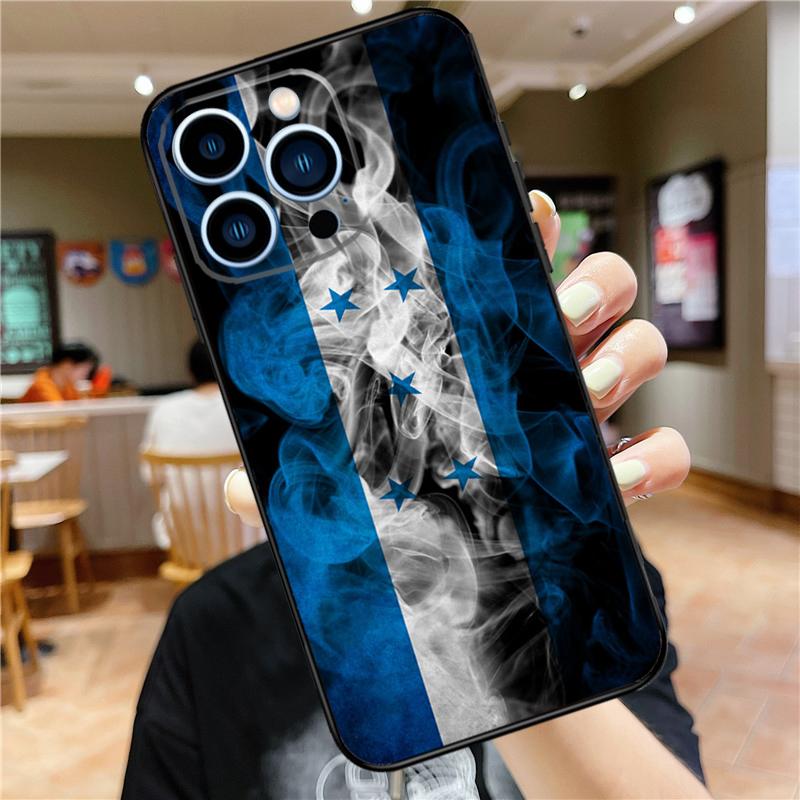 Honduras Flag Case For iPhone 18 17 Pro Max 16 15 14 11 12 13 Mini Plus 16e 17 Air Bumper Cover Accessories