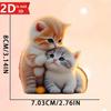 2D Cute Cat Hanging Decoration for Home, Garden, and Backpacks. A Perfect Party Gift.