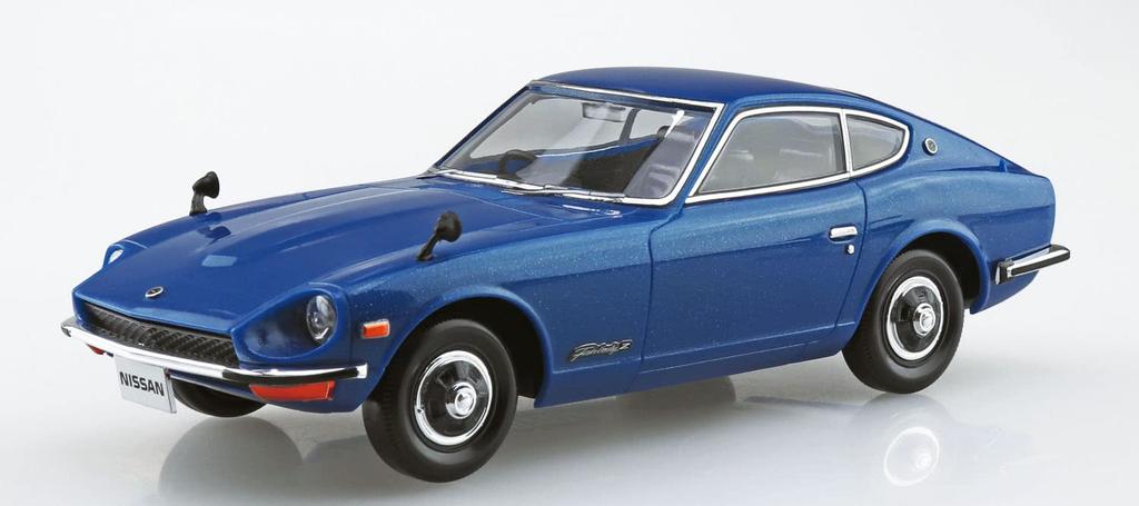 Aoshima Bunka Kyozaisha The Snap Kit Series Nissan S30 Fairlady Z Blue Metallic Color Coded Plastic Model 1/32 13-E