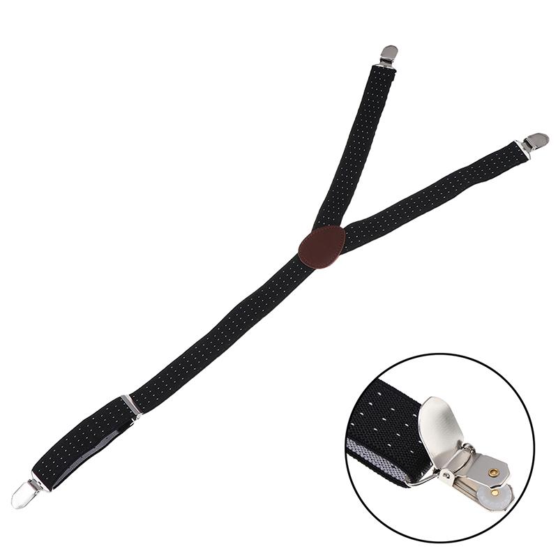 1 пара мужских подтяжек для рубашки, военный держатель, нескользящие зажимы, подвязки для ног