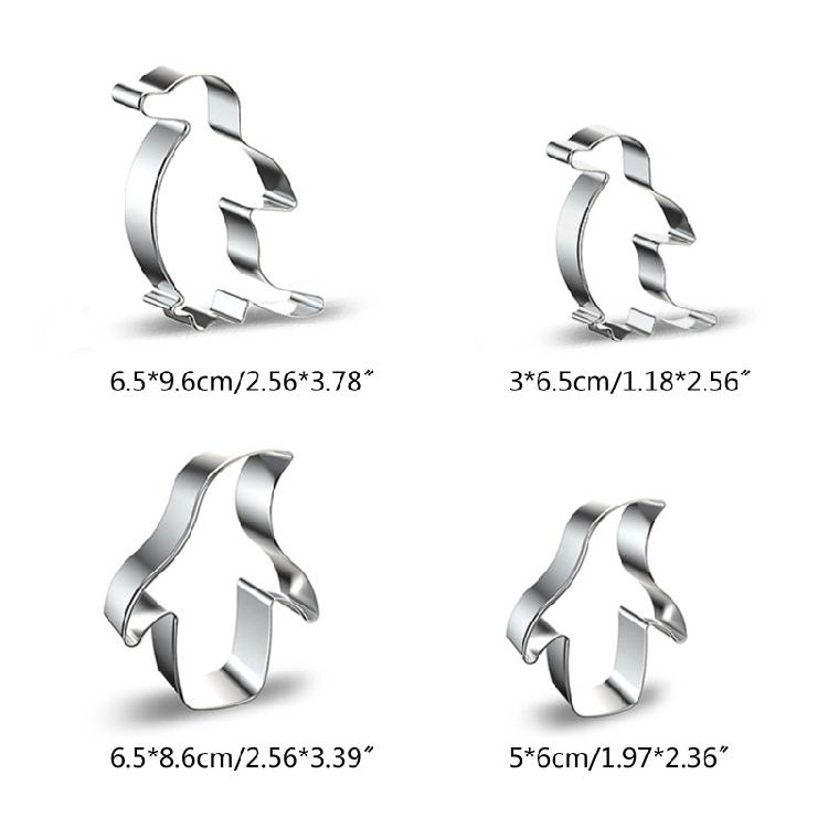 Penguin Shaped Cookie Cutters DIY Baking Utensil Cookie Cutting Molds for Baking