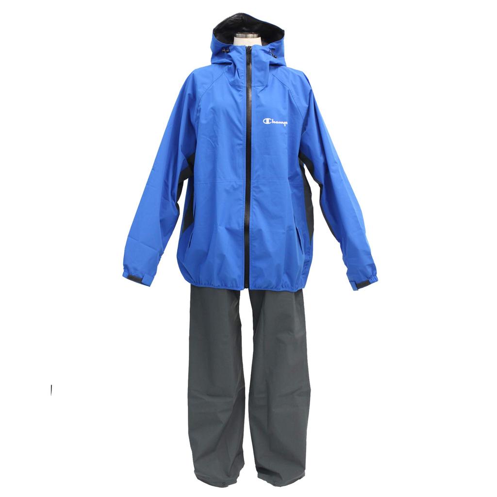 Champion Stretch Rain Suit for Men & Women, Blue, Size LL, Waterproof Top & Bottom Set, Unisex Rainwear CHU18STLL