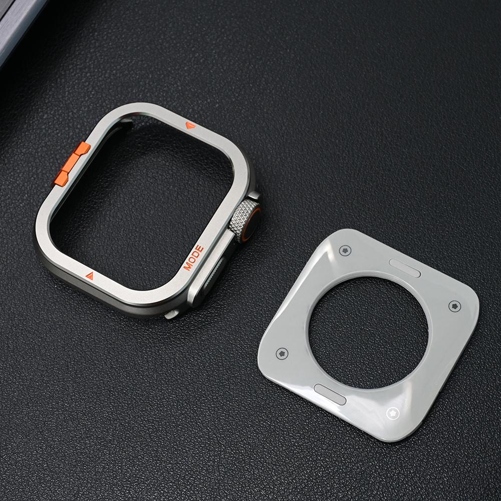 Роскошный металлический чехол для Apple Watch Ultra 3 49 мм 11 46 мм Защитный чехол Алюминиевая крышка Рамка-бампер для IWatch Series 10 46 ULTRA2