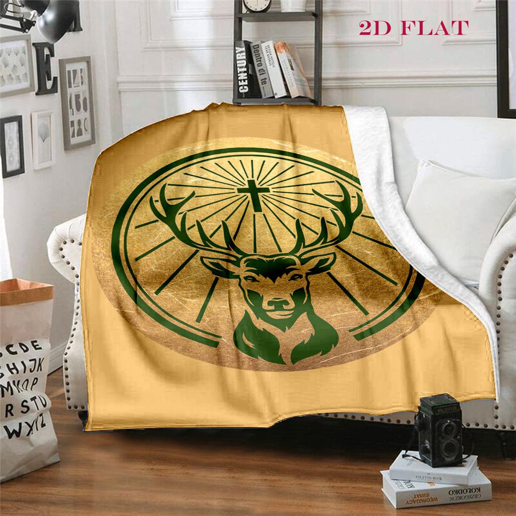 Jägermeister: Bold Emblem Brick Wall blanket sofa blanket blanket sheet Christmas gifts Outdoor plush blanket