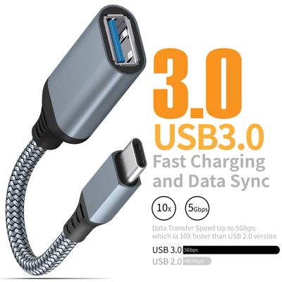 Кабель для передачи данных OTG Тип-c к USB3.0 Кабель-адаптер для мобильного телефона Планшетный ПК Автомобильный удлинительный кабель-адаптер