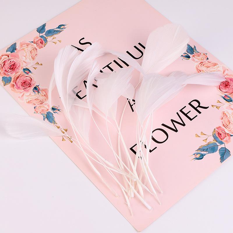 50Pcs22 Colors Optional Diy Handmade Feather Color Torn Large Floating Feather Goose Feather Jewelry Accessories Craft Decoration Materials