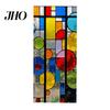 Easy Install Glass Sticker Static Cling Window Film, Full Blackout, Colorful Geometric Privacy UV Blocking, Reusable Heat Insulation for Home