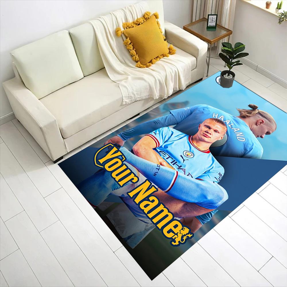 Haaland (144) Personalized Name Area Rug Suitable for Game Room Outdoor Dormitory Playrooms Antislip Carpet Office home decor