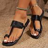 Women's Slippers Flat Bottom Open Toe Clip Toe 2024 Summer New Outdoor Leisure Beach Shoes Lightweight Women's Slippers Slip On