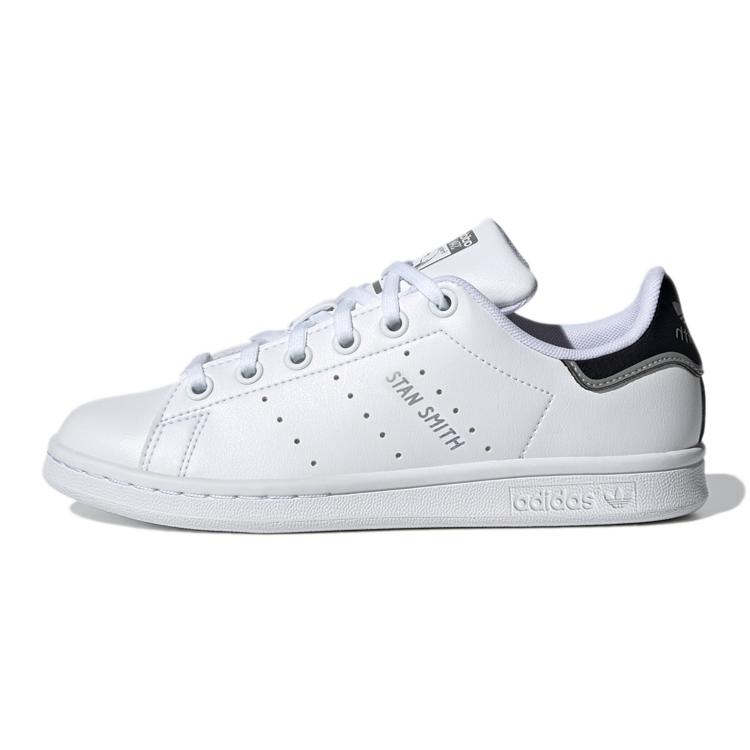 adidas Оригинальные STAN SMITH J Кожаные Спортивные Нескользящие Износостойкие Низкие Скейтборд Обувь Белый Черный H05043